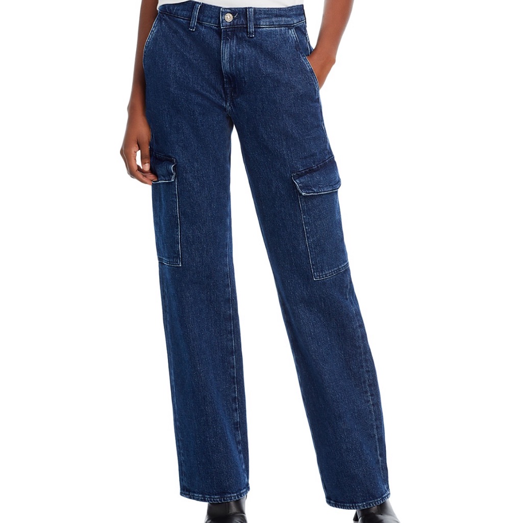 7 For All Mankind Tess High Rise Cargo Jeans In Undercover 29”